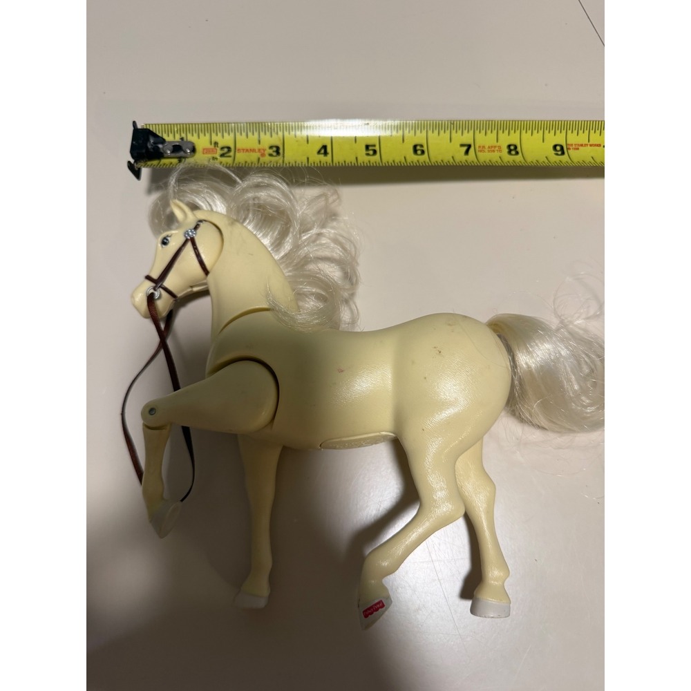 Fisher Price Loving Family Horse Cream White Blonde Mane Mattel 2000 Vintage - Picture 4 of 7